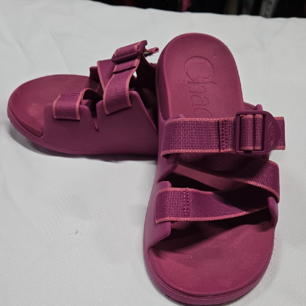 Chaco Fuchsia Slide Sandals